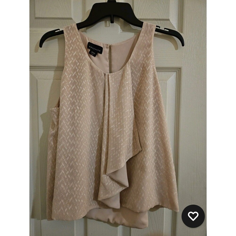 beautiful Metaphor Flowy Blush Pink Tunic Geometric Design Size XS B24